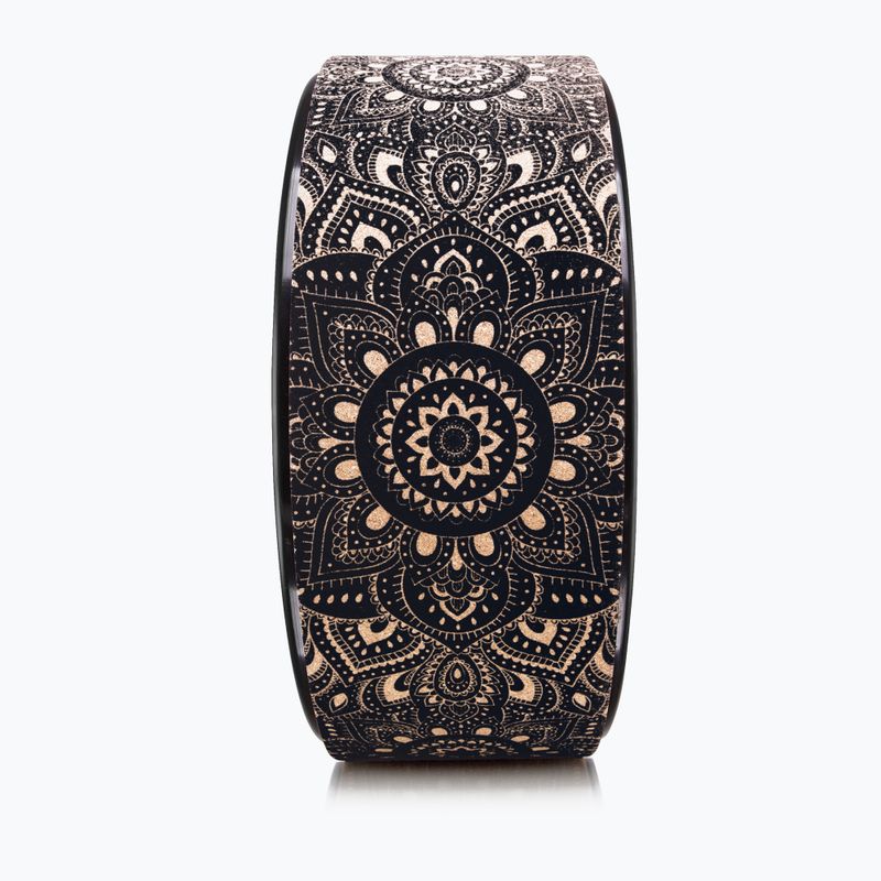 Roată de yoga Yoga Design Lab Wheel WH-Cork-Mandala Black, negru 3
