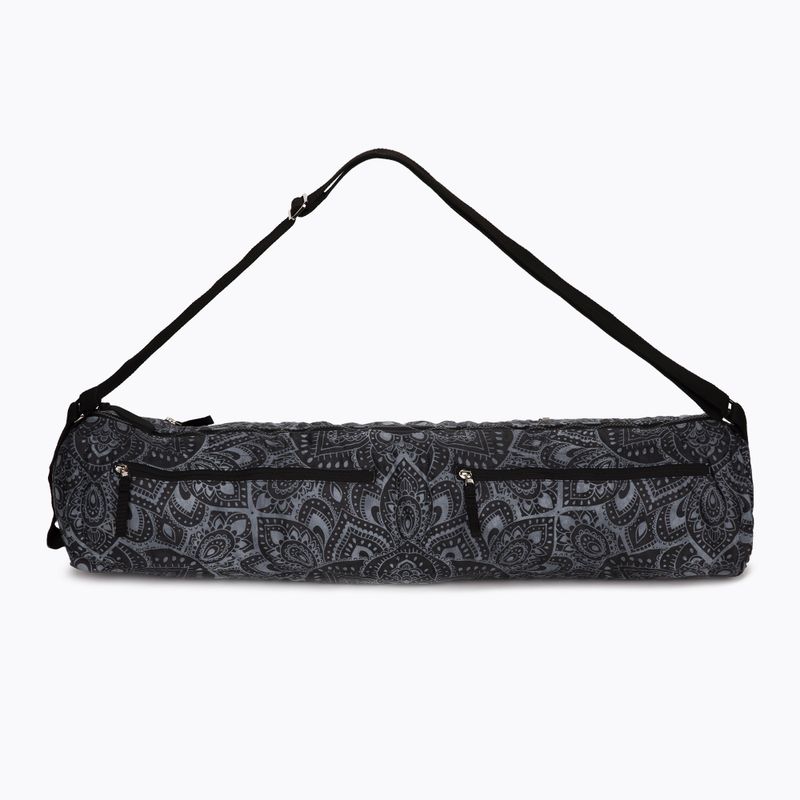 Geantă de saltea YogaDesignLab Mat Bag MB-Mandala Charcoal, albastru 2