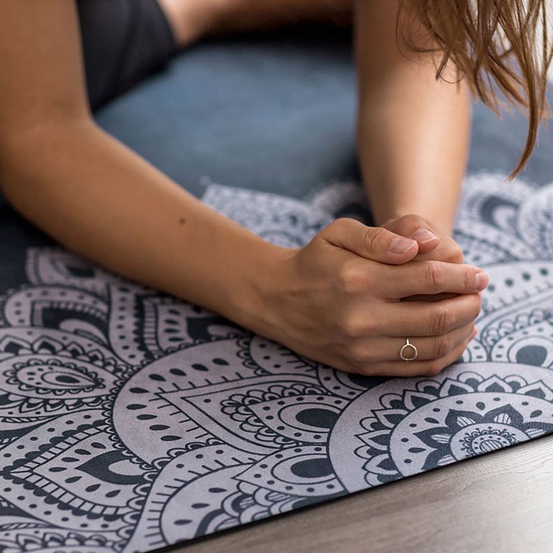 Saltea de yoga YogaDesignLab Combo Yoga, bleumarin, CM-3.5-Mandala Sapphire 6