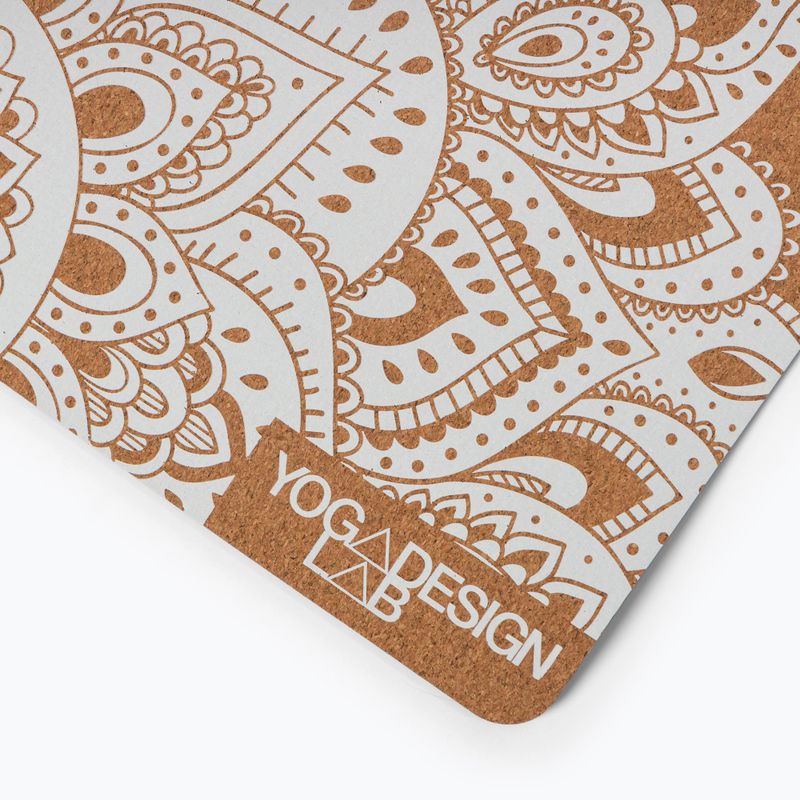 Yoga Design Lab Cork Cork maro yoga mat CorM-5.5-Mandala White 3