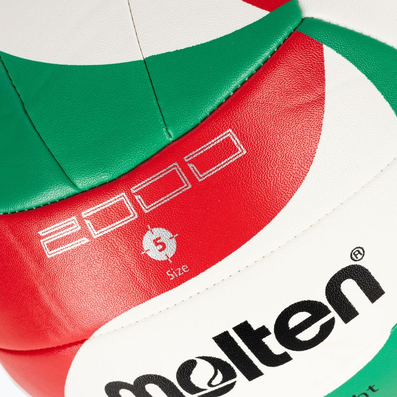 Molten volei V5M2000-L-5 alb/verde/roșu mărimea 5 3