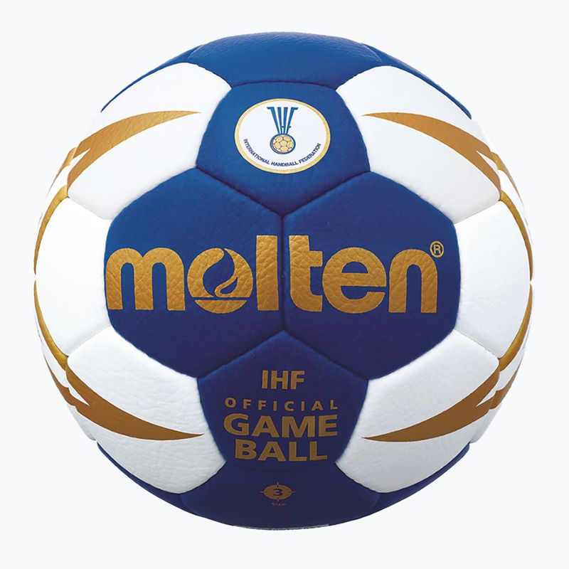 Molten handbal H3X5001-BW IHF albastru/alb mărimea 3