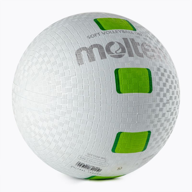 Mingea de volei topită, alb și verde S2V1550-WG 2