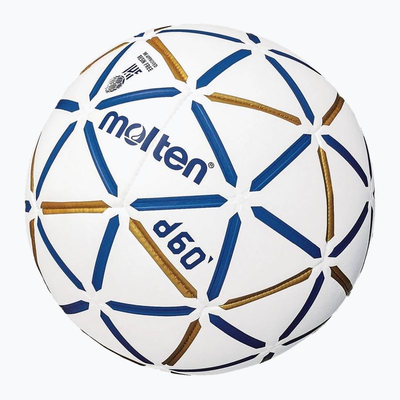 Minge de handbal Molten H2D4000-BW d60 IHF white mărime 2 2