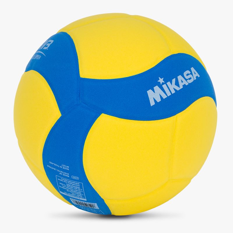 Minge de volei Mikasa VS160W yellow/blue mărime 4 2