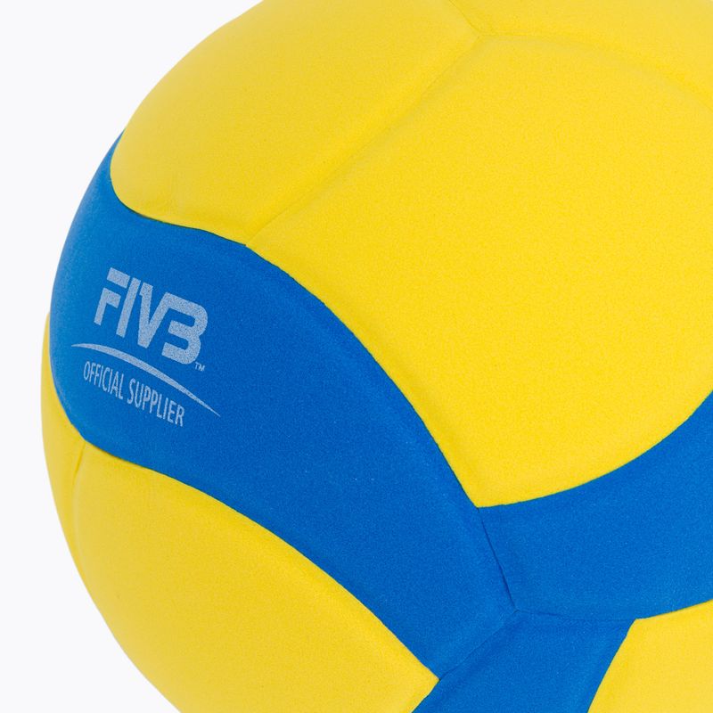 Minge de volei Mikasa VS160W yellow/blue mărime 4 3