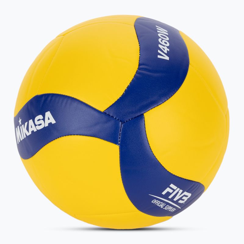 Minge de volei Mikasa V460 yellow/blue mărimea 4 2