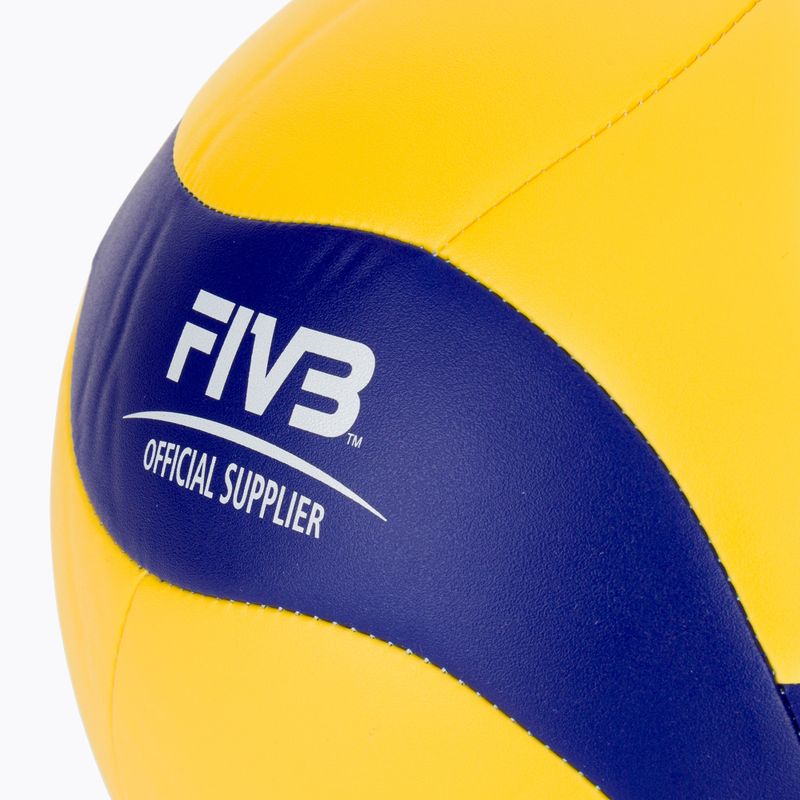 Minge de volei Mikasa V360W-L yellow/blue mărime 5 3