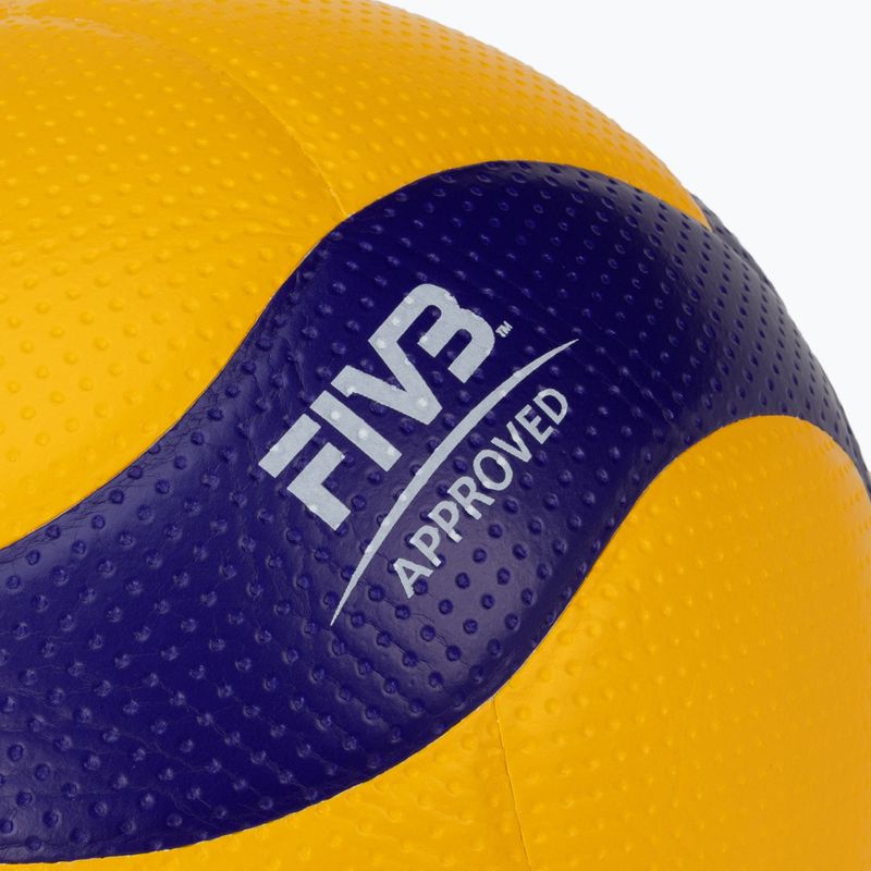 Mikasa Volleyball galben și albastru V300W 3