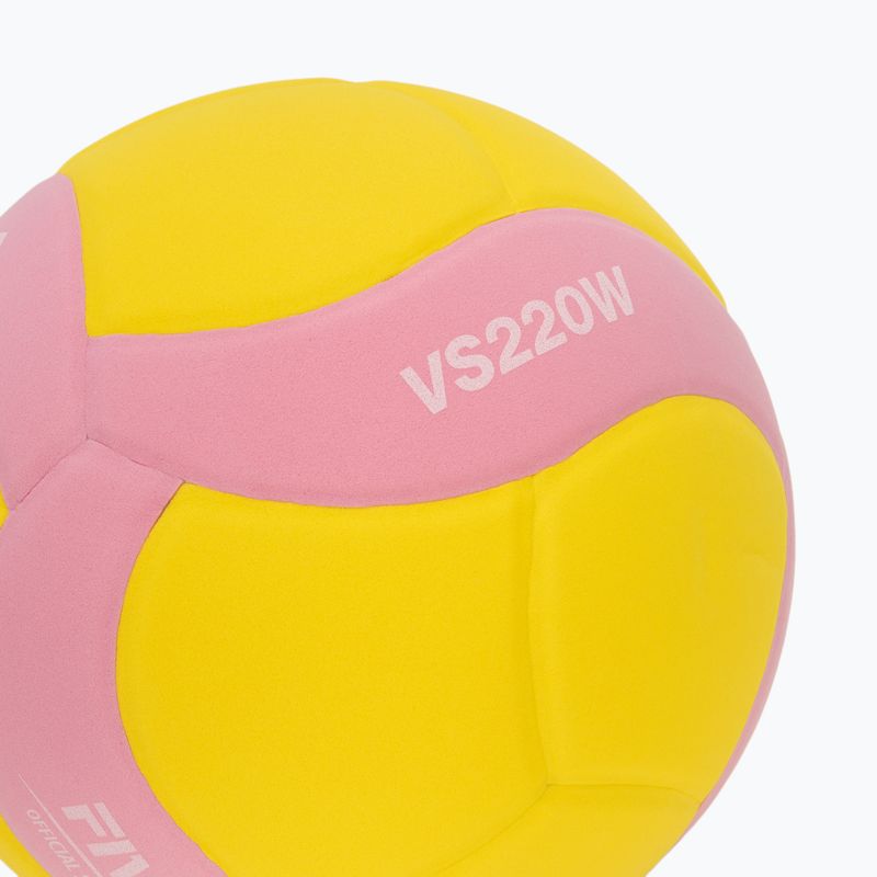 Minge de volei Mikasa VS220W yellow/pink 3