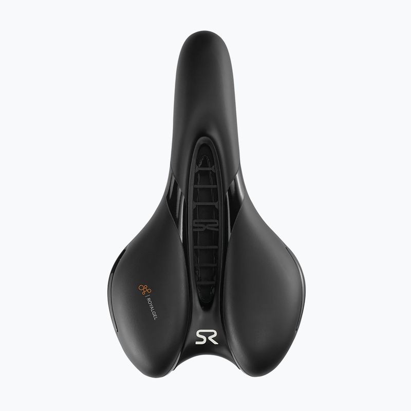 Șa pentru bicicletă Selle Royal Respiro Soft Athletic Straciatella 45St. black 2