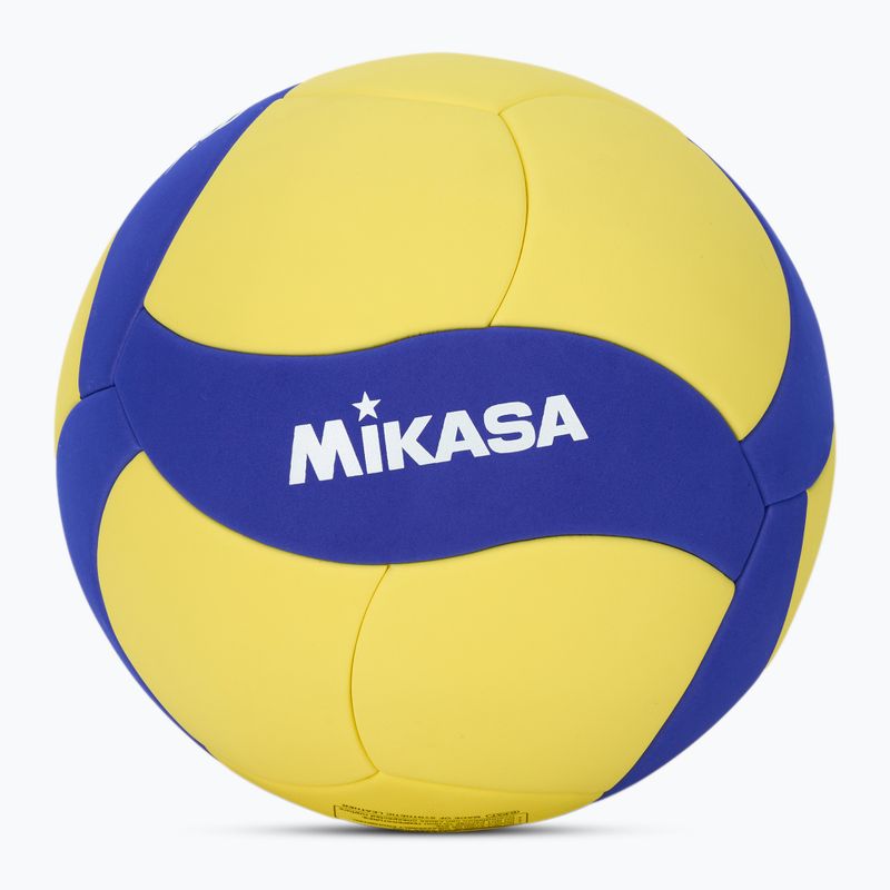 Minge de volei Mikasa VS123W yellow/blue mărimea 5