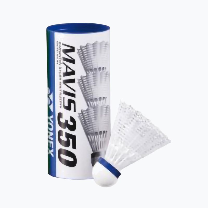 Fluturași de badminton YONEX Mavis 350 W 3 buc. white