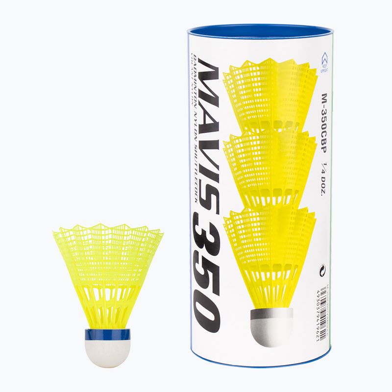 Fluturași de badminton YONEX Mavis 350 Y 3 szt. yellow 3