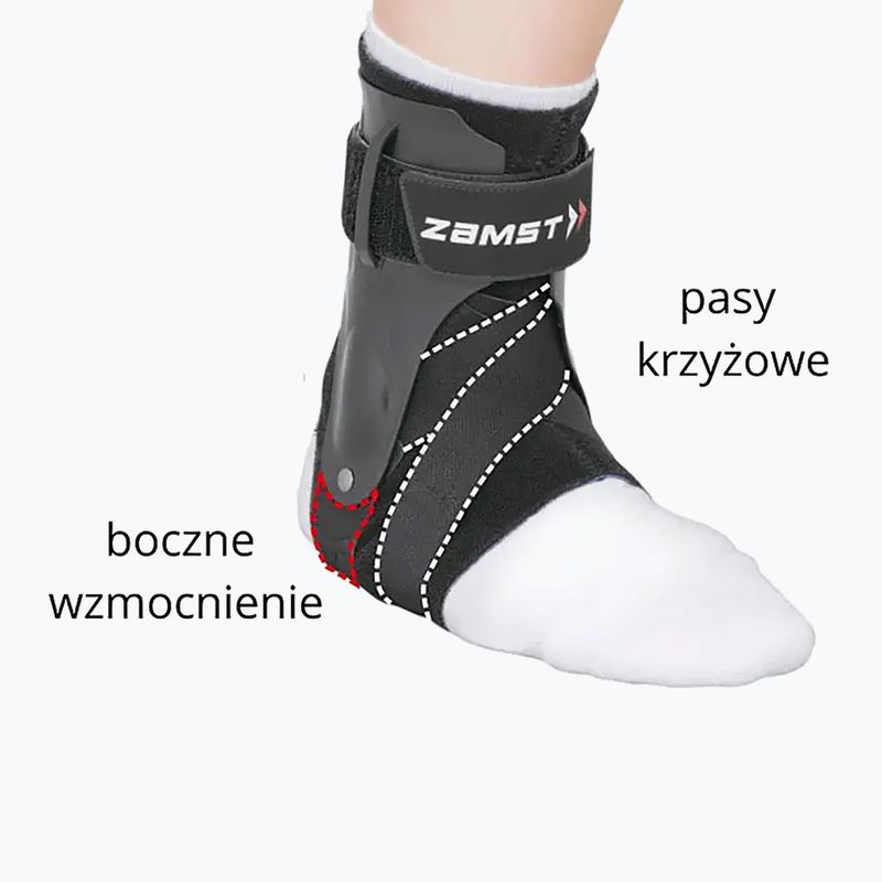 Stabilizator de gleznă Zamst A2-DX Ankle Right negru 670601 6