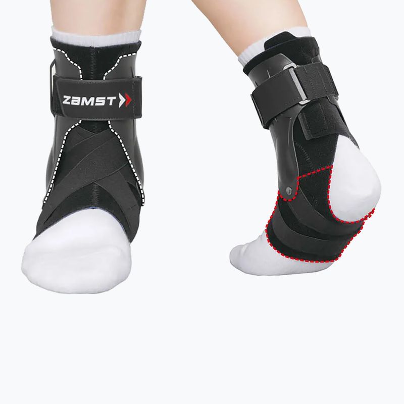 Stabilizator gleznă dreaptă Zamst A2-DX Ankle Right negru 6