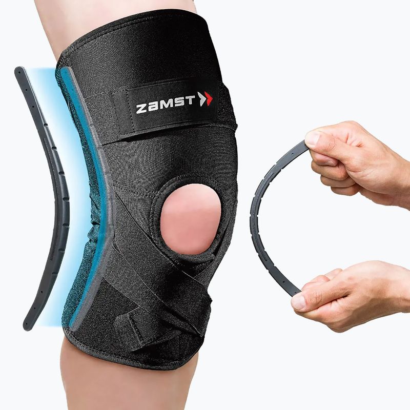 Stabilizator de articulație genunchi Zamst ZK-Protect negru 5