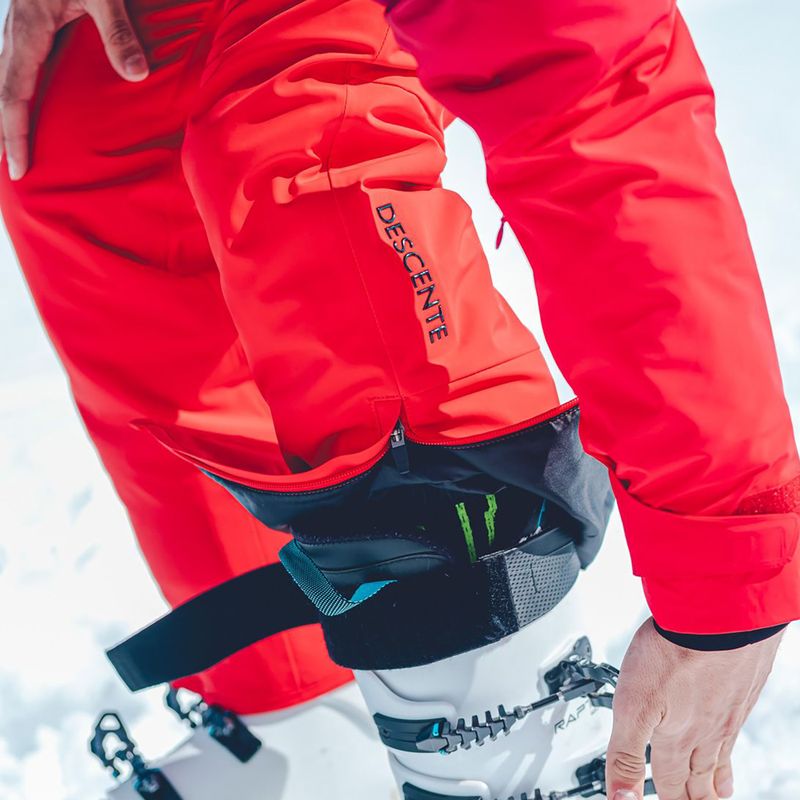 Pantaloni de schi pentru bărbați Descente Swiss electric red 3