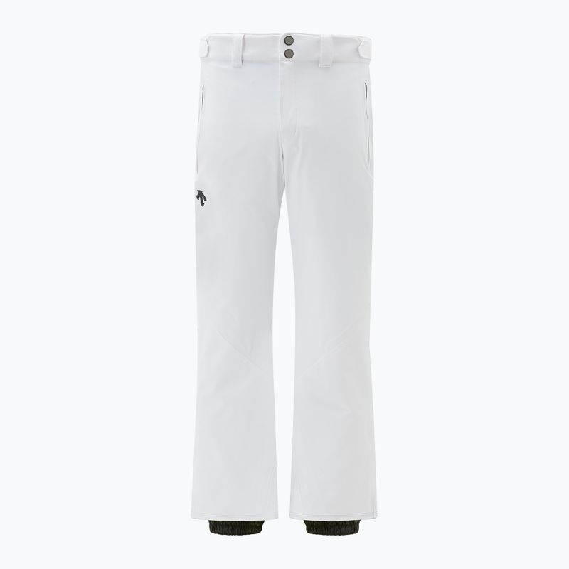 Pantaloni de schi pentru bărbați Descente Swiss super white