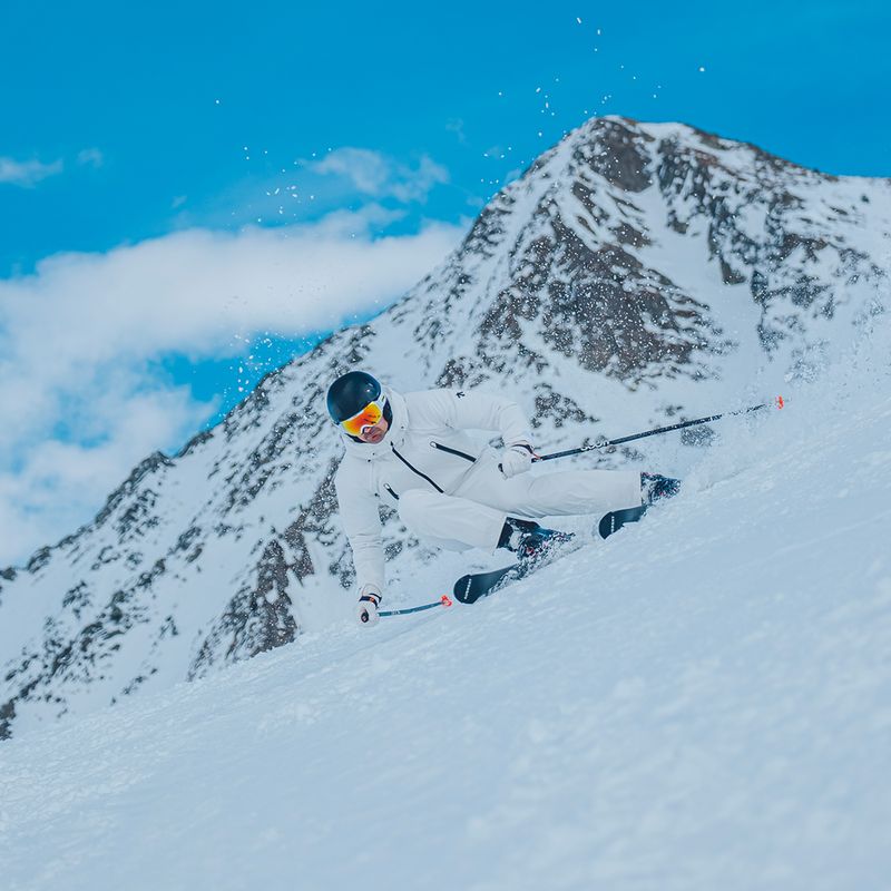 Pantaloni de schi pentru bărbați Descente Swiss super white 3