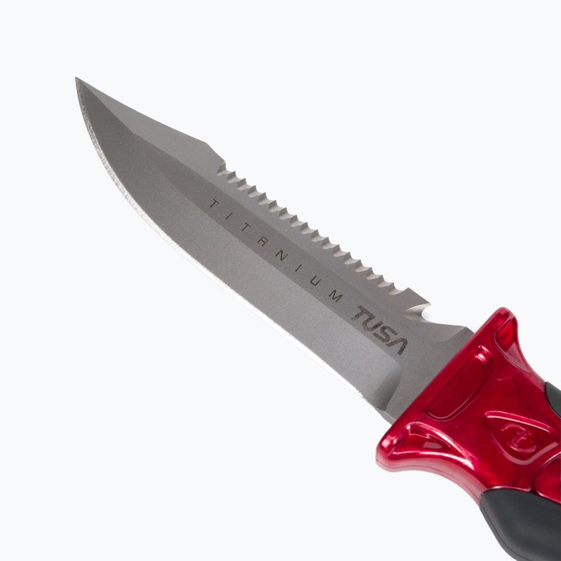 TUSA X-Pert II Titanium Titanium cuțit de scufundări roșu FK-940 3