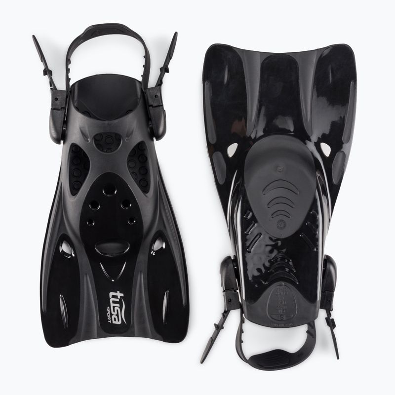 Labe de înot deschise TUSA Sportstrap Snorkel Fin, negru, UF-0103 4