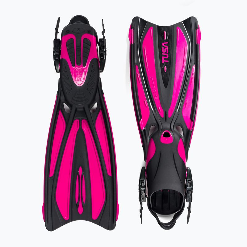 TUSA Striped Snorkel Fin negru / roz SF-22 2