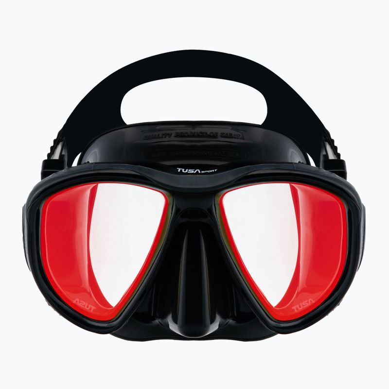 TUSA Mască + Snorkel Set de scufundări POWERVIEW negru UC 2425 MQB 2