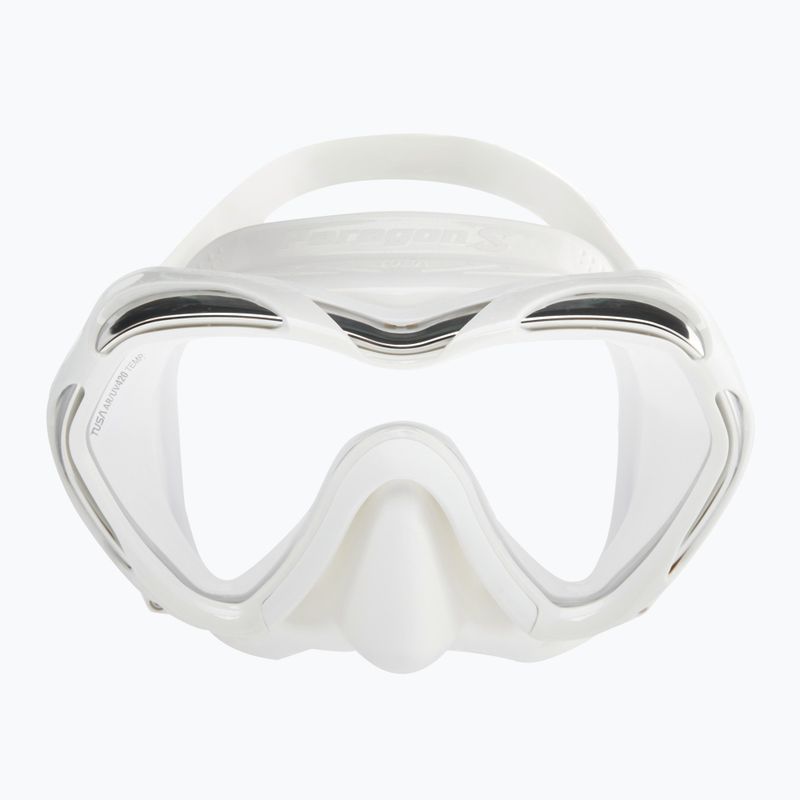 Mască de înot TUSA Paragon S Mask, alb, M-111 2