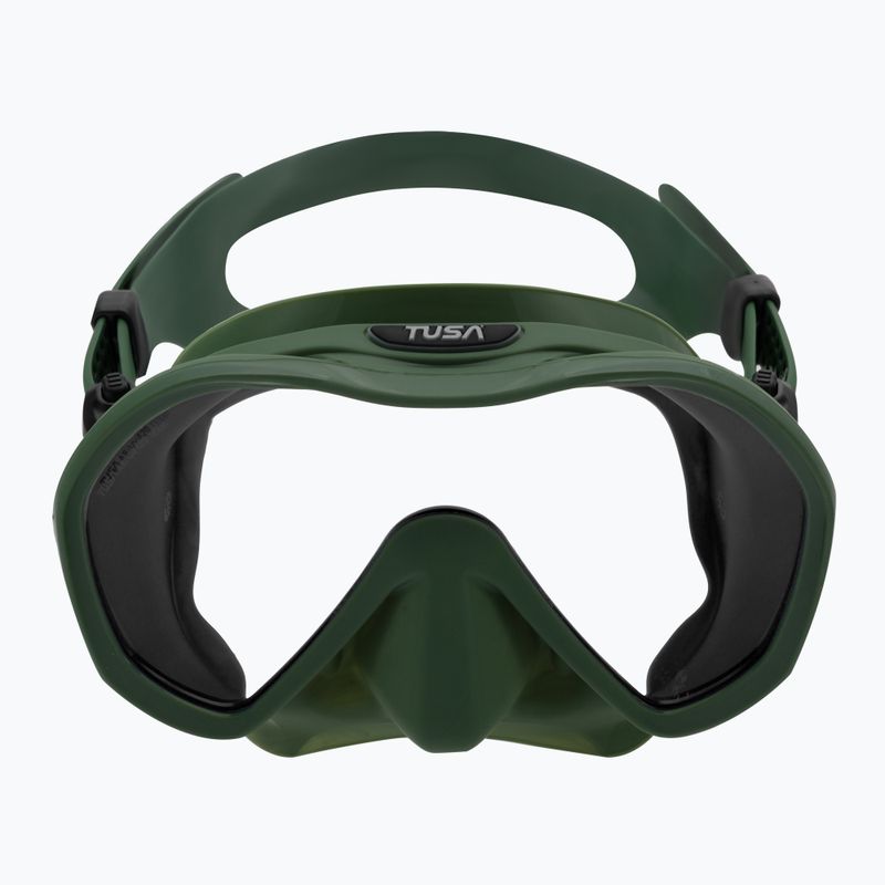 Mască de scufundări Tusa Zeense Pro verde-albastru M1010S 2