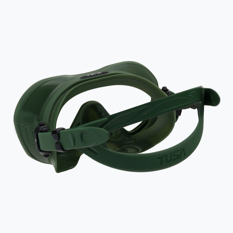 Mască de scufundări Tusa Zeense Pro verde-albastru M1010S 4
