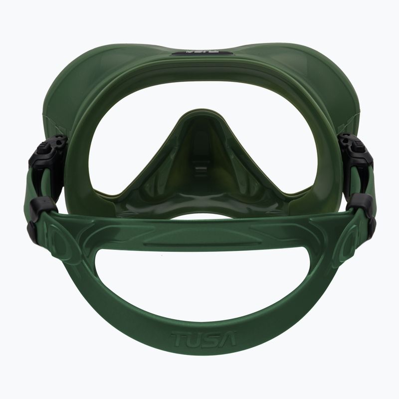 Mască de scufundări Tusa Zeense Pro verde-albastru M1010S 5