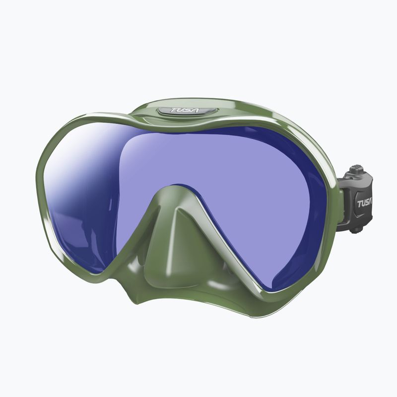 Mască de scufundări Tusa Zeense Pro verde-albastru M1010S 6