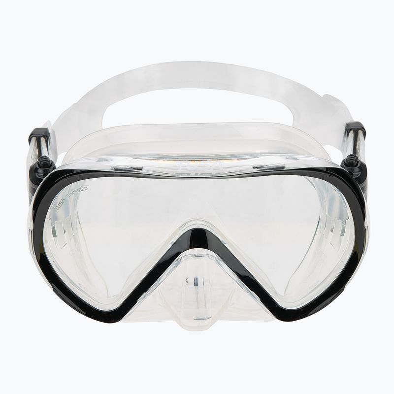Mască de snorkeling TUSA Ino negru / transparent 2