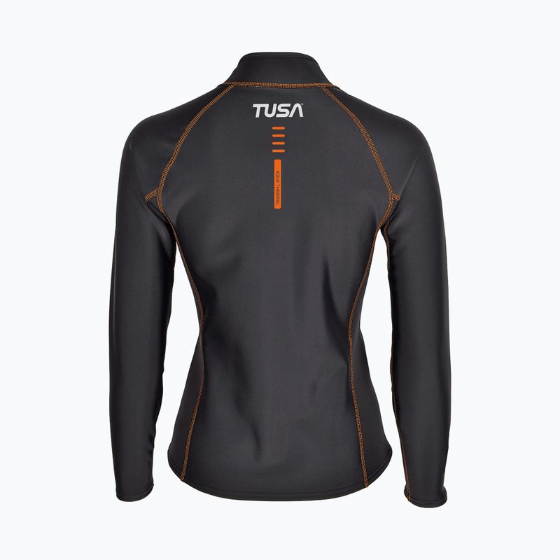 Bluză cu mânecă lungă pentru înot damă TUSA Rashguard Thermal black 2