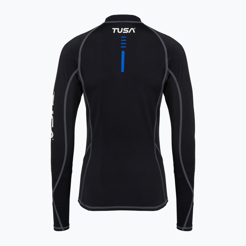 Bluză cu mânecă lungă pentru înot damă TUSA Black rashguard 2