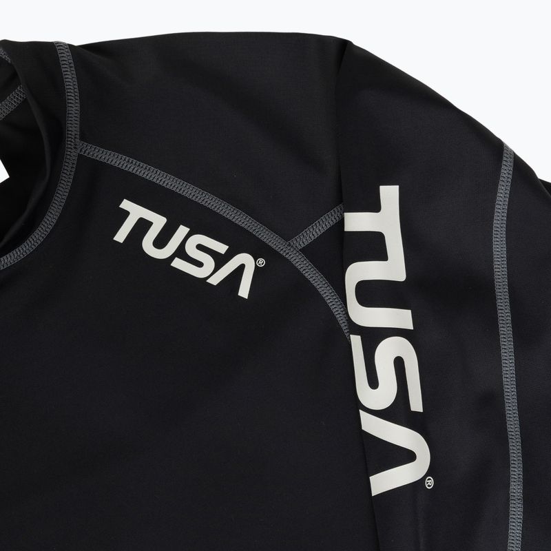 Bluză cu mânecă lungă pentru înot damă TUSA Black rashguard 3
