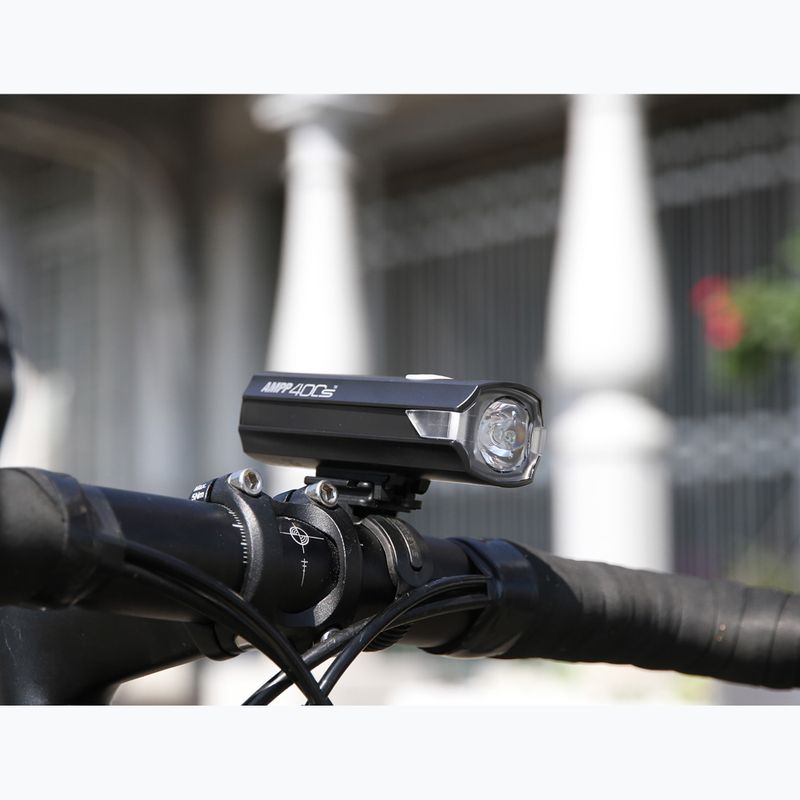 Far de bicicletă față Cateye AMPP 400S HL-EL084SRC black 2