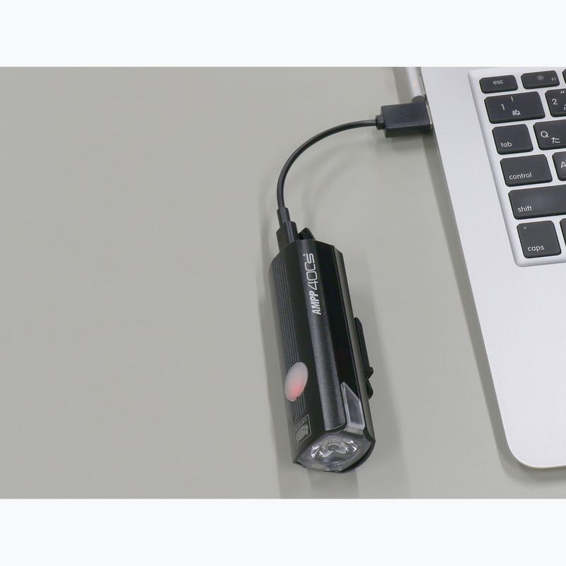 Far de bicicletă față Cateye AMPP 400S HL-EL084SRC black 6