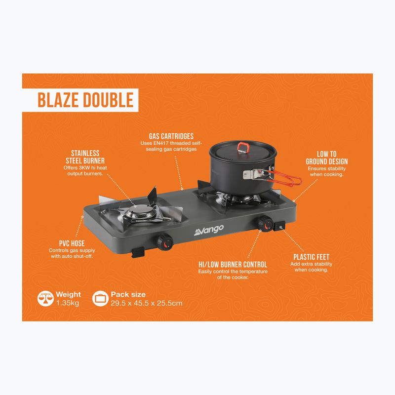 Vango Blaze Blaze Double, de culoare închisă/gri, pentru turism 2