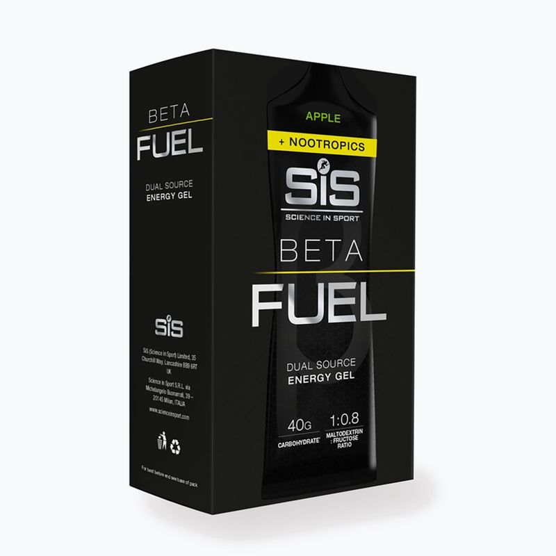 Set de geluri energetice Science in Sport Beta Fuel Energy + Nootropics 6 x 60 ml apple