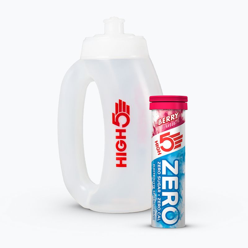 Set HIGH5 Hydration Starter Pack elektrolity 20 tabs + bidon 700 ml berry
