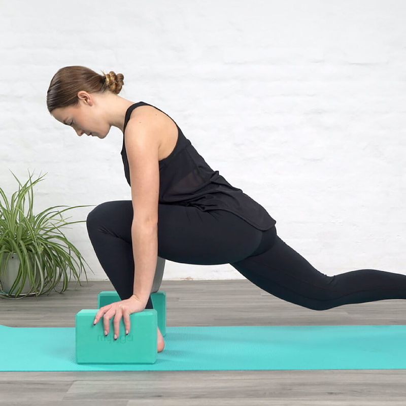 Cub pentru yoga Myga Foam Block turquoise 6