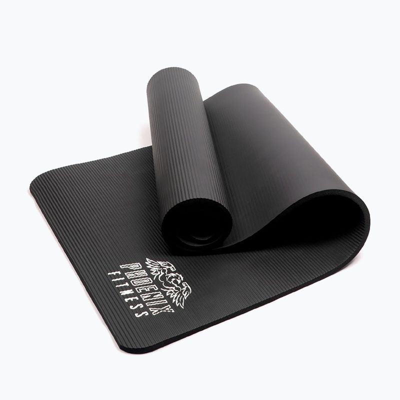 Covoraș de yoga Phoenix Fitness black 3