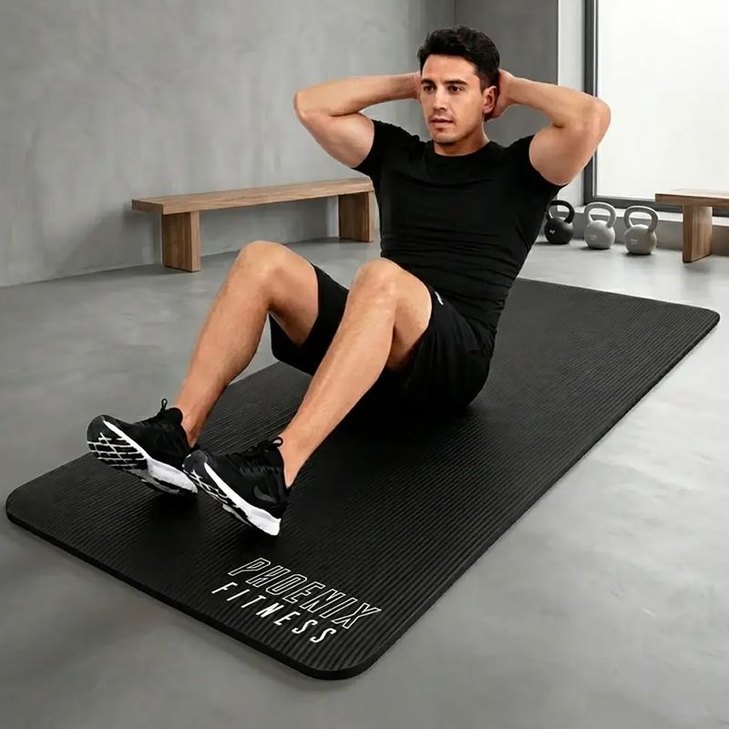 Covoraș de yoga Phoenix Fitness black 5