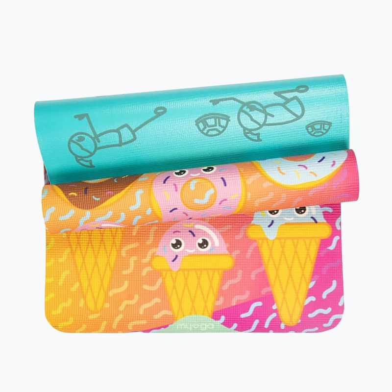Covoraș de yoga pentru copii Myga Sweet Tooth yellow 3