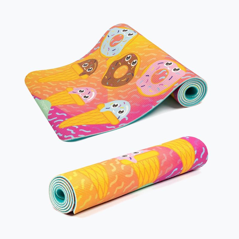 Covoraș de yoga pentru copii Myga Sweet Tooth yellow 4