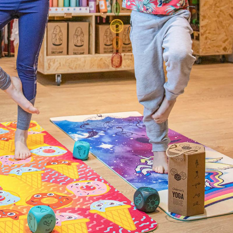 Covoraș de yoga pentru copii Myga Sweet Dreams purple 10