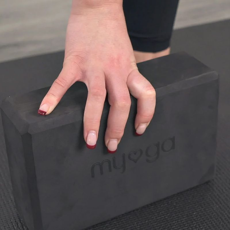 Cub pentru yoga Myga Foam Block do jogi black 5