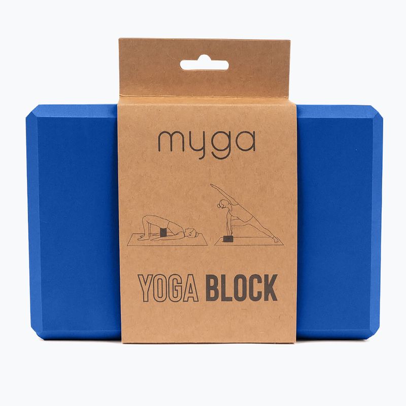 Cub pentru yoga Myga Foam Block do jogi navy 2